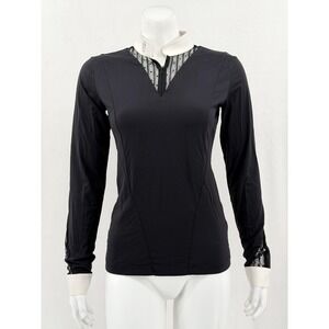 Samshield Top Women Small Black Bianca Long Sleeve Competition Equestrian Active